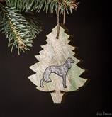 Our beautiful Christmas trees with the shape of your favorite dog
In beautiful Shabby colors in var